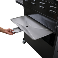 En stock Barbecue à gaz en acier inoxydable à 6 + 1 brûleurs avec allumage électronique au propane 72000BTU pour l'extérieur