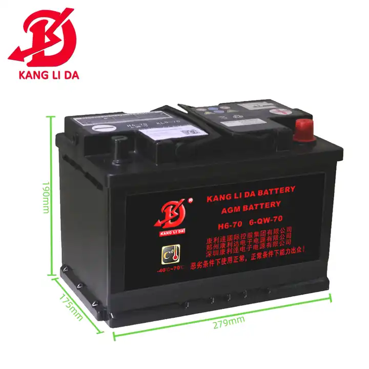 Ocean Maintenance Free Lead Acid AGM Automotive 12V 80ah Start Stop Battery  - China AGM Battery, Start-Stop Battery