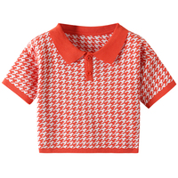 Pull à col rond à manches courtes pour femmes à la mode de haute qualité confortable et doux personnalisable