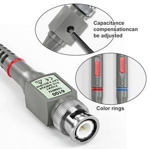Cleqee P6100 2 Stks Oscilloscoop Sonde 100Mhz Scope Clip Sonde Voor <span class=keywords><strong>Tektronix</strong></span> Hp Oscilloscoop - Product Image 3