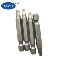 Embouts de tournevis magnétiques carrés de haute qualité de la marque LXD, 50 mm, en acier S2, modèles SQ0-SQ3, qualité industrielle, OEM