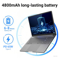 Ordinateur portable Core I5 15.6 H de 1245 pouces double type-c 65W PD Options de charge plastique ou AD coque métallique ordinateurs portables d'affaires neufs