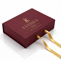 Boîtes en carton pliables personnalisées pour extensions de cheveux magnétiques, emballages pour salons de coiffure professionnels
