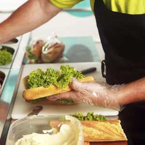 Luvas descartáveis do vinil do PVC transparente pó-livre, luvas do agregado familiar da inspeção da mão do serviço do alimento
。 - Product Image 2