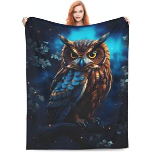 Orange Fox Tree Flannel <b>Blanket</b> Throw <b>Blanket</b> Nap <b>Blanket</b> Skin Friendly Reversible for Winter Warmth Custom Print Bulk Wholesale - Product Image 4