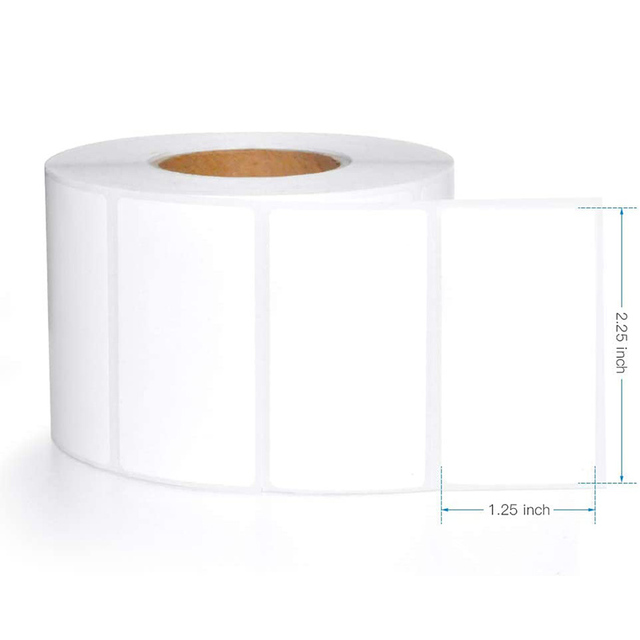 Compatible with Zebra Printer 1000pcs 2.25 X 1.25 Inch Direct Thermal Labels UPC Barcodes Label Roll