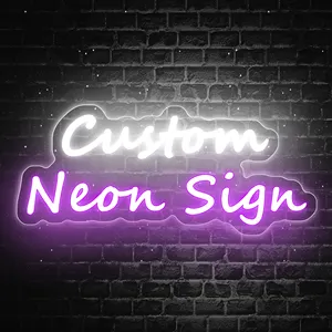 Custom Letter Logo Neon Sign Light Wholesale Acrylic Design Brightness Adjustable Wedding Party Store Home Decor Neon Flex