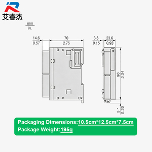Module IO analogique Schneider d'origine, neuf, série Modicon TM3, 4 entrées, 2 sorties, TM3AM6G, contrôleur logique programmable (PLC). - Product Image 2