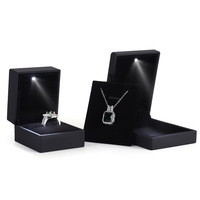 Boîte à bijoux rectangulaire élégante personnalisée Everiwin avec couvercles pour le rangement des bagues et des pendentifs, disponible en plusieurs couleurs, design solide, boîtes d'emballage