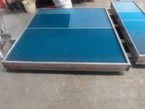 Échangeur de chaleur à serpentin en cuivre et ailettes en aluminium AESIMA |   Bobine de chauffage et de refroidissement à vapeur <span class=keywords><strong>d</strong></span>'eau AHU |   Radiateur de refroidissement à sec pour HVAC |   TUV/CE - Product Image 5