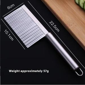 סכין גל תפוחי אדמה ידני סכין מטבח ביתי כלי חיתוך חותך רצועה מפוארת - Product Image 6