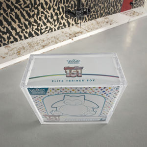 Étui de présentation magnétique en acrylique moderne et écologique pour boîte d'entraîneur d'élite Pokémon <span class=keywords><strong>Go</strong></span>, finition anti-UV, décoration d'intérieur - Product Image 3