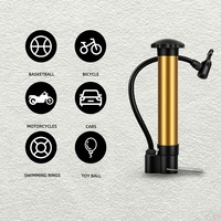 Pompe à air manuelle pour vélo, pompe à air portable multifonctionnelle en métal, pompe à air électrique pour vélo et ballon de basket