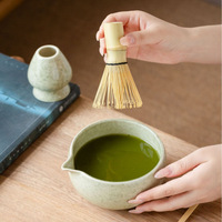 Ensemble de bols à matcha en céramique, style moderne minimaliste, fouet, ustensiles pour la préparation du thé, luxe, pour le bureau, cadeau