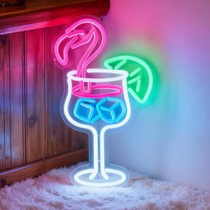 Insegna al Neon in Acrilico Personalizzata, Luce LED per Decorazione Murale, <span class=keywords><strong>Casa</strong></span> e Attività Commerciali, Insegne LED Decorative per <span class=keywords><strong>Bar</strong></span> e Cocktail - Product Image 1