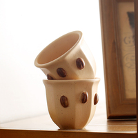 Tasse à café en céramique créative de 180 ml, design de grains de café, pour le bureau, le café, spéciale pour le café, le thé, cadeau