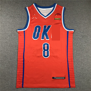 Vente en gros de maillots de basket-ball Oklahoma2 # Gilgeous-Alexander 7 # Holmgren 8 # Williams 9 # Maillot de basket-ball américain Caruso avec coutures - Product Image 5