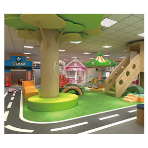 Casa de simulación de madera personalizada, patio de recreo interior, juego de rol para jardín de infantes y preescolar con Hospital, barbería - Product Image 1