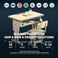 Ensemble bureau et chaise robuste de 80 cm pour étudiants, directement du fabricant, idéal pour la formation en classe et l'équipement scolaire professionnel
