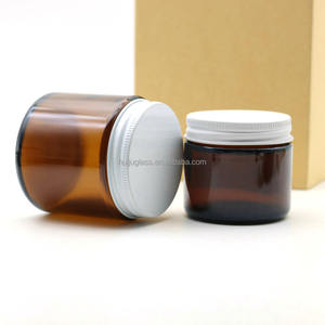 Frascos de Vidrio de Grado Alimenticio <span class=keywords><strong>para</strong></span> Crema <span class=keywords><strong>para</strong></span> el Cuidado de la Piel, 500 ml, 270 ml, 250 ml, 180 ml, 120 ml, Frascos de Vidrio Ámbar de Lados Rectos <span class=keywords><strong>para</strong></span> Velas, Venta al por Mayor del Fabricante - Product Image 4