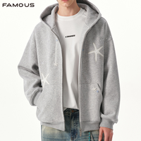 Sweat à capuche épais à épaules tombantes pour homme, personnalisé, en molleton bouclette 500 g/m², coupe oversize et carrée, vierge, haute qualité, streetwear