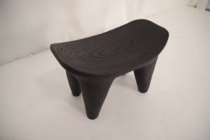 Taburete pequeño de madera maciza Taburete de madera Silla Taburete otomano redondo moderno - Product Image 2