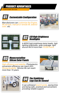 Chất Lượng Cao Di Động Di Động Thế Hệ Powered Di Động Ánh Sáng Tháp Cho Ngoài Trời Ánh Sáng Ban Đêm - Product Image 6
