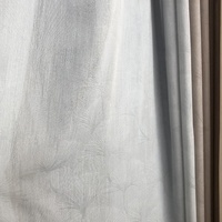 Tissu en filet blanc à vagues douces de 280 cm de largeur 100% gaze transparente en polyester pour rideaux pour enfants