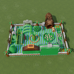 Parc d'attractions gonflable commercial sur le thème des dinosaures <span class=keywords><strong>Jurassic</strong></span> <span class=keywords><strong>World</strong></span> avec toboggan pour location événementielle - Product Image 4
