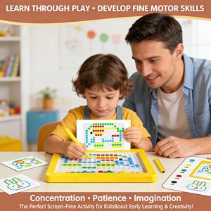 AiJH Juguete Educativo de Dibujo Creativo DIY, Tableta de Dibujo, Rompecabezas, Juguete de Arte de Puntos, Tablero de Dibujo de Coche y Avión para Niños - Product Image 5