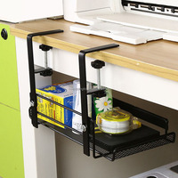 Home Office Workstation PC Computer Desktop Keine Bohr installation unter Schreibtisch Kabel management Tray Organizer Rack für Kabel draht