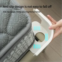 Sangles de maintien de draps 4 pièces en plastique pour salle de bain et salon, design multifonctionnel durable, pour maintenir les draps bien serrés