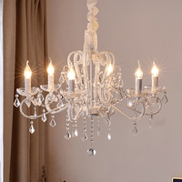 Lustre en cristal K9 français romantique à succès, luminaire suspendu de luxe pour chambre à coucher, salon, décoration intérieure