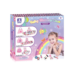 Ensemble de maquillage pour enfants, valise de maquillage réelle, cosmétiques lavables, ensemble de sacs de maquillage, jouets de maquillage, jouets de beauté et de mode pour les filles - Product Image 6