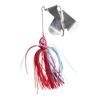 Señuelo artificial duro tipo spinnerbait con forma de corazón, anti-enredos, con pluma giratoria y pluma de plomo, para pesca con señuelos de superficie (Luya)