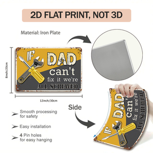 Letrero Metálico con Reglas para Papás en el Garaje, Decoración Divertida para Pared de Taller con Diseño de No Bitchin No Whinin para <span class=keywords><strong>la</strong></span> Cueva <span class=keywords><strong>del</strong></span> Hombre y el Garaje - Product Image 2