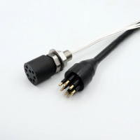 Connecteur Subconn en acier inoxydable étanche, prise circulaire BH8F IL8M, connecteur de câble humide enfichable sous-marin pour ROV