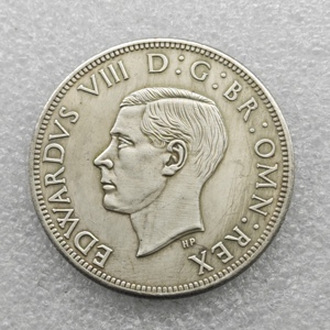 Pièces commémoratives de style antique du Royaume-Uni de 1902, 1 couronne - Edward VII, cadeaux, décoration de la maison - Product Image 2