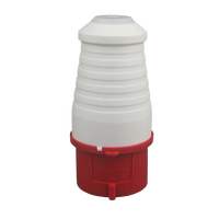 Prise électrique industrielle grise 16A 4P IP44 CE 400V sans mise à la terre, étanche à la poussière et à l'eau, pour intérieur/extérieur, à emboîtement