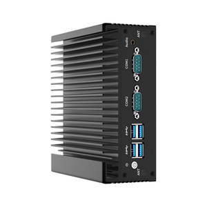 มินิพีซีอุตสาหกรรมแบบไร้พัดลม ซีพียู I3 I5 I7 คอร์  DDR3 SSD แลนคู่กิกะบิต WiFi 4G VGA <span class=keywords><strong>HD</strong></span> HMI เอจเกตเวย์ ระบบอัตโนมัติ - Product Image 2