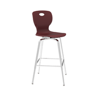 Tabouret de bar haut moderne, réglable en hauteur, pieds en métal, mobilier commercial pour restaurant, café, atelier extérieur, salle à manger, bureau