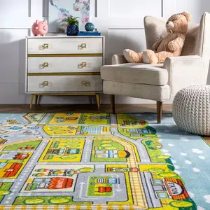 儿童地毯ABC字母教育区地毯儿童卧室学习地毯游戏室家居装饰帐篷游戏垫