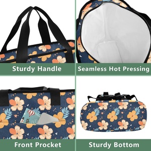 Hawaiian Custom Design Hau Flower Large Capacity 30L <b>Cooler</b> <b>Backpack</b> Lunch Bag Insulated <b>Cooler</b> Carry Hot Food Delivery Bag - Product Image 4