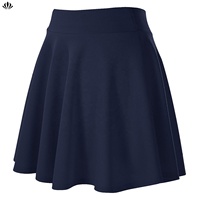 Marque privée femmes Extensible Évasée Chemise Décontractée Léger Mini Plissée Jupes Patineuses