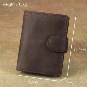 Andong Short Wallet Purse for <b>Men</b> Genuine Cow Leather Fashion <b>Clutch</b> <b>Bag</b> Card Clip Wallets - Product Image 4