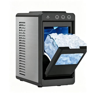 Portable Bullet <strong>Ice</strong> <strong>Maker</strong> Machine160W 22KG/24H Automatic Cleaning Countertop Commercial Home Portable <strong>Ice</strong> Cube <strong>Maker</strong> - Product Image 1