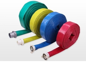 Manguera Plana de PVC WP 4bar de la Mejor Calidad, Azul, para Descarga de Agua, 2 y 3 Pulgadas - Product Image 1