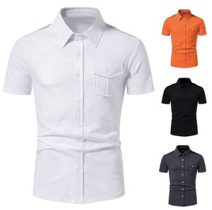 Short Sleeve <b>Button</b> Up Chest Pocket Men's <b>Shirt</b> 100% Cotton Material Made 2026 Best Style Men <b>Shirts</b> - Product Image 1