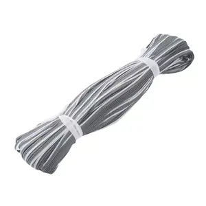 Grosir kabel visibilitas tinggi mencerminkan 2 sisi pita elastis kain jahit reflektif pipa