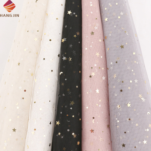Glitzer-Print Gold Pailletten Polka Dot Tüll Spitzenstoff Maßgeschneiderter Glänzender Bedruckter Netzstoff für DIY Mädchen Babykleider - Product Image 6